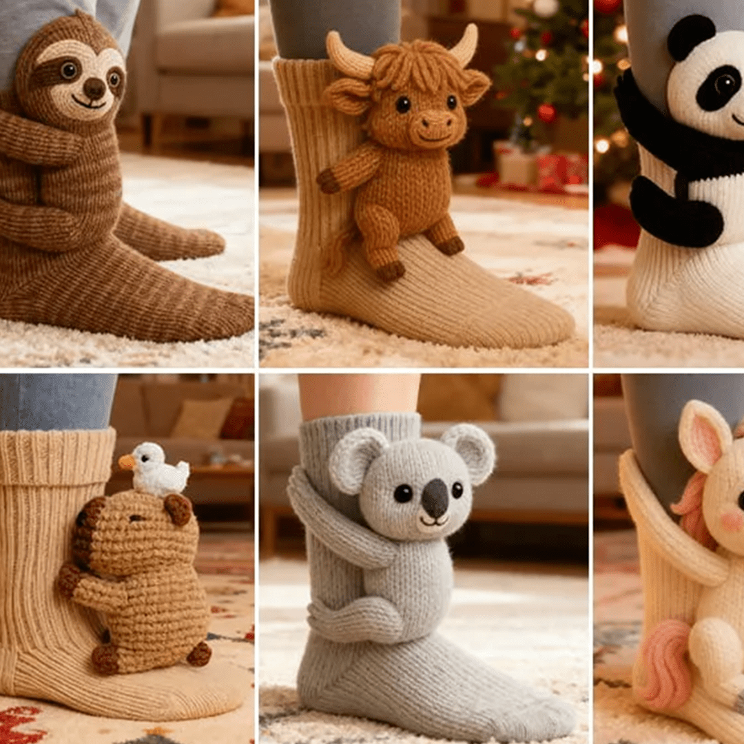 Rerocky™ HugHug Chaussette chaude avec animaux – Image 6