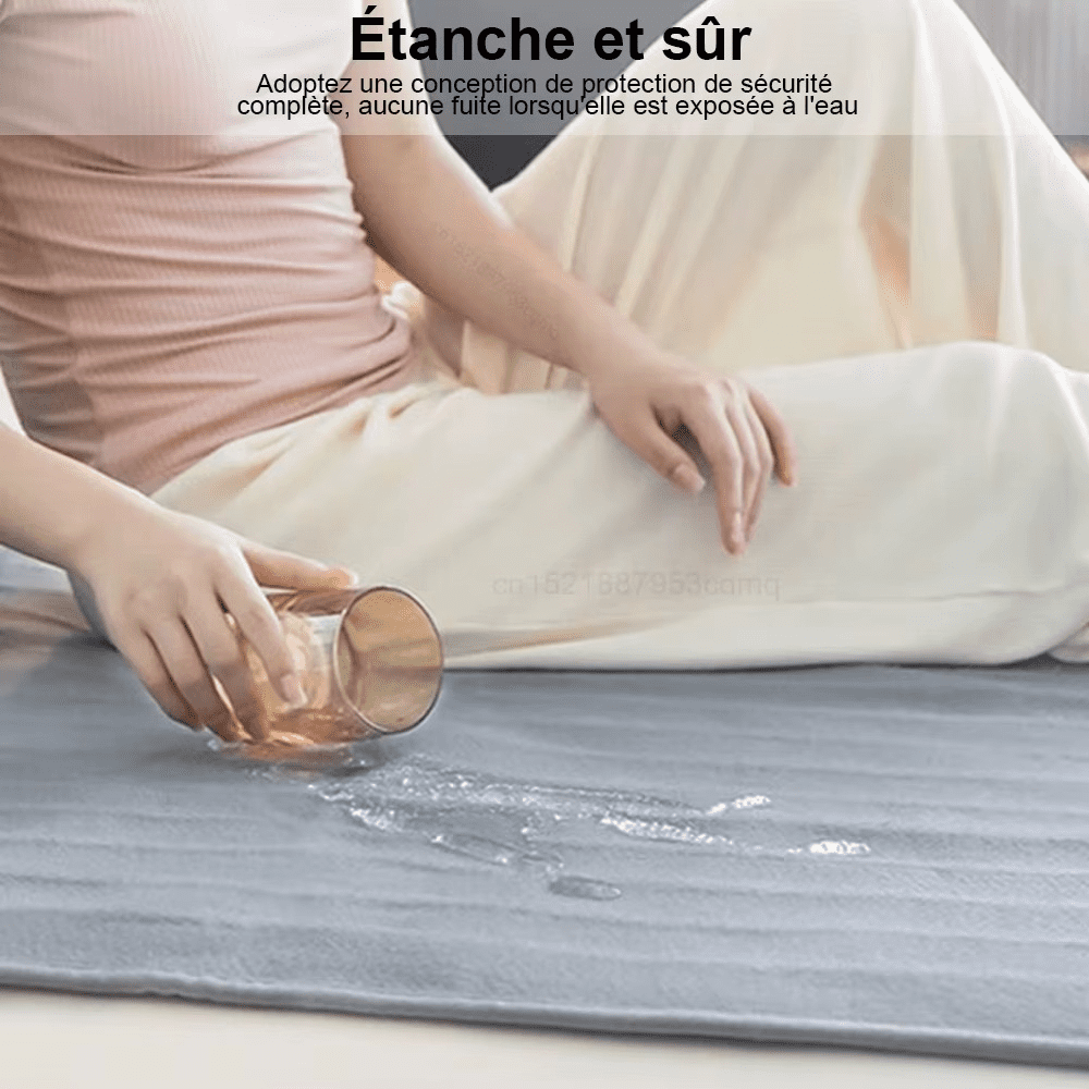 Couverture chauffante électrique avec thermostat automatique pour lit – Image 3