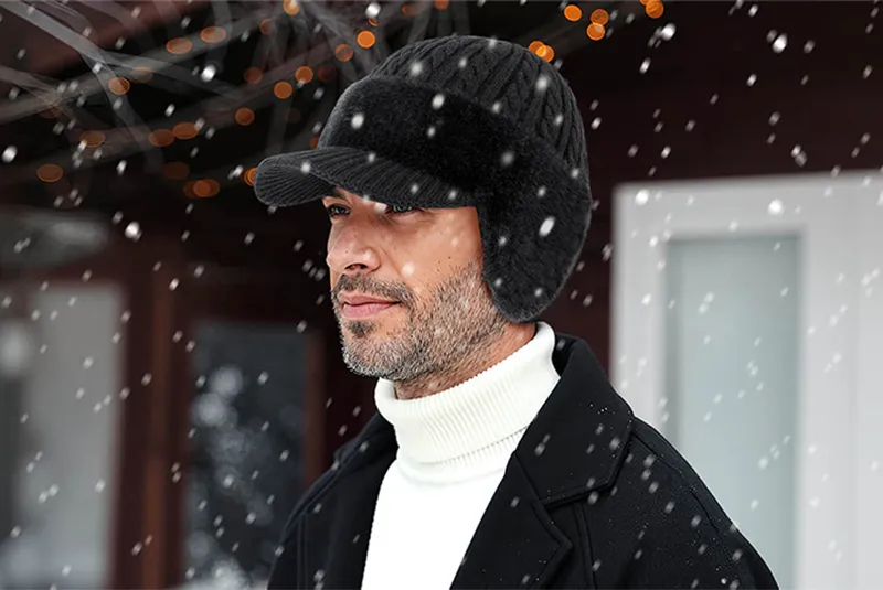 Yooje Bonnet d'hiver ultra-chaud avec protection des oreilles – Image 4