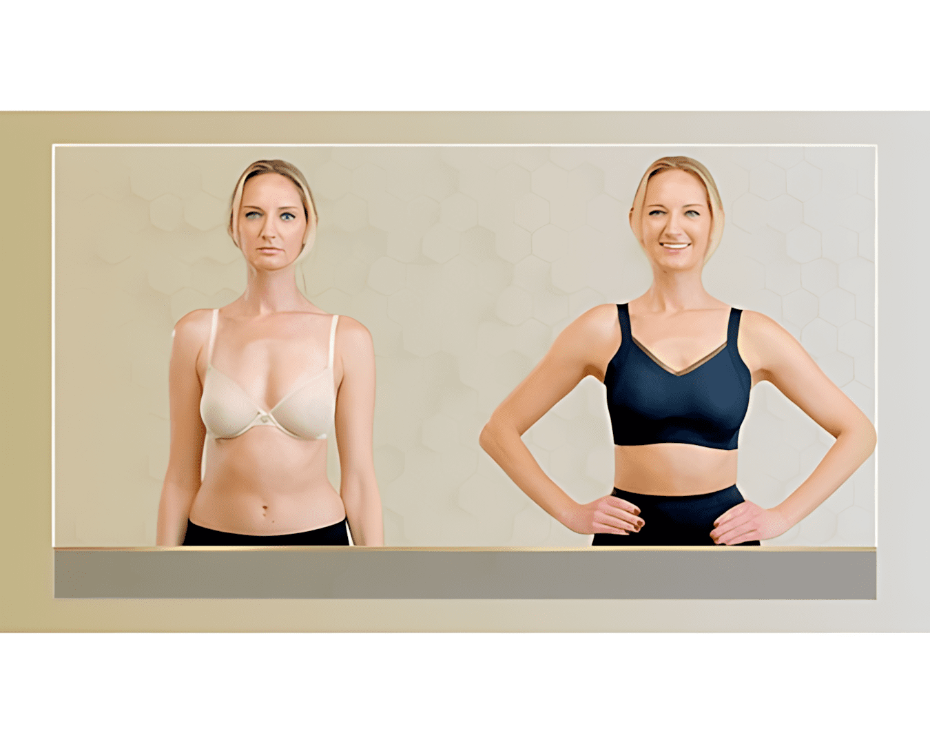 Misslim bra soutien-gorge gainant sans armature noir et chair x2 – Image 4
