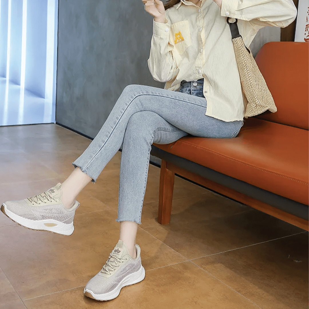 Baskets orthofeet femme beige – Image 9