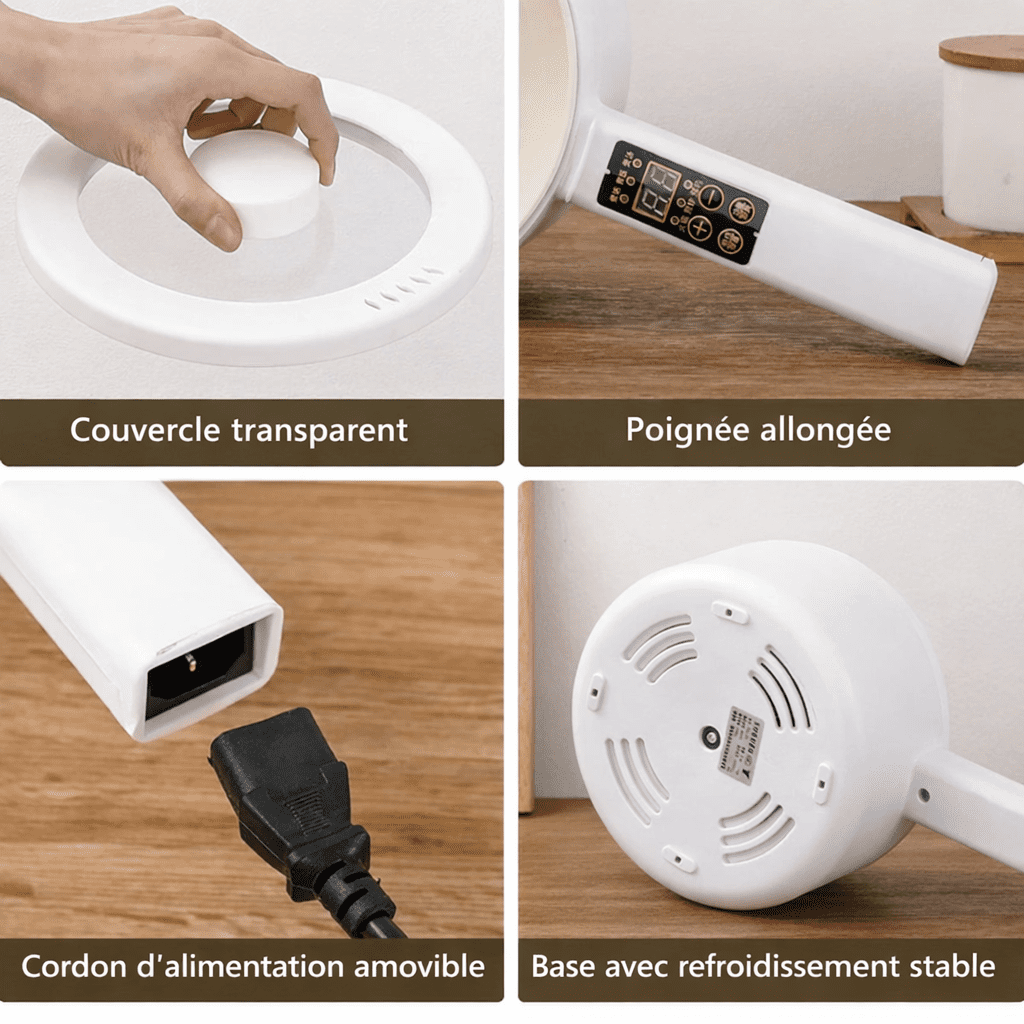 Ceramax cuiseur electrique de 600W portable de capacité 1,8L – Image 4