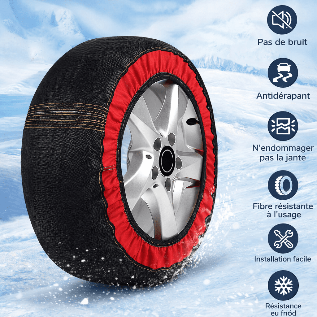 Musher chaussette pneu neige pour vehicule non chainable – Image 4