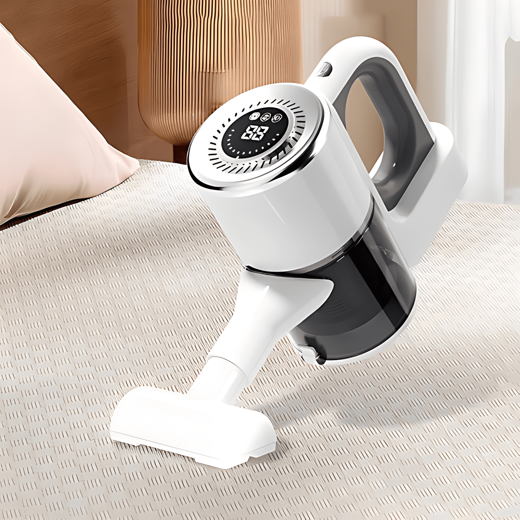 tête de brosse flexible de l aspirateur montrant la rotation multi angle
