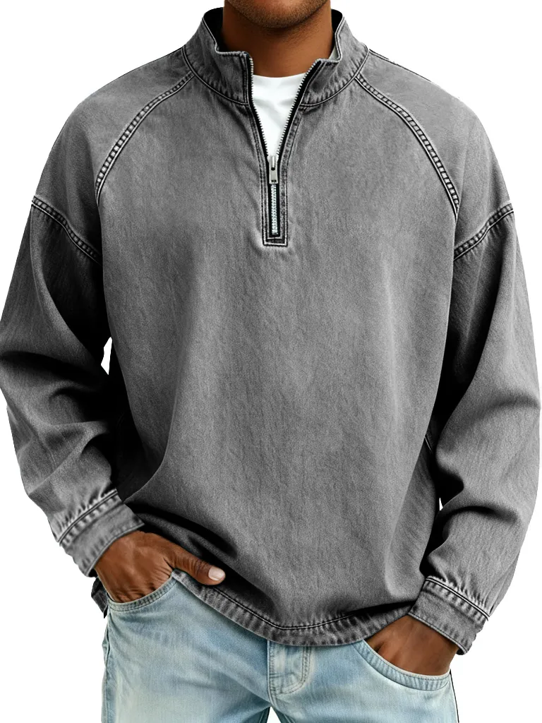 tenue quotidienne homme avec t shirt retro manches longues