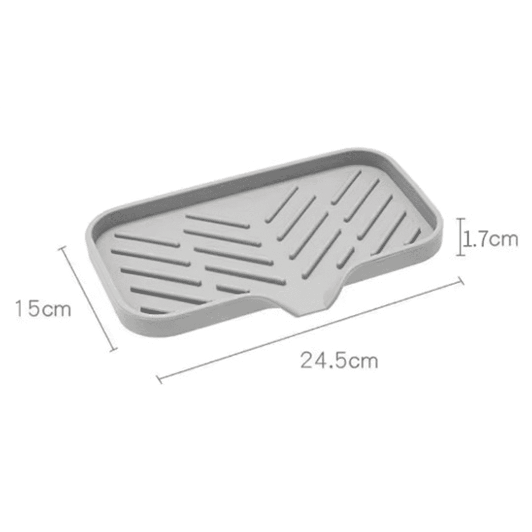 tapis utilisé pour poser une éponge et du savon