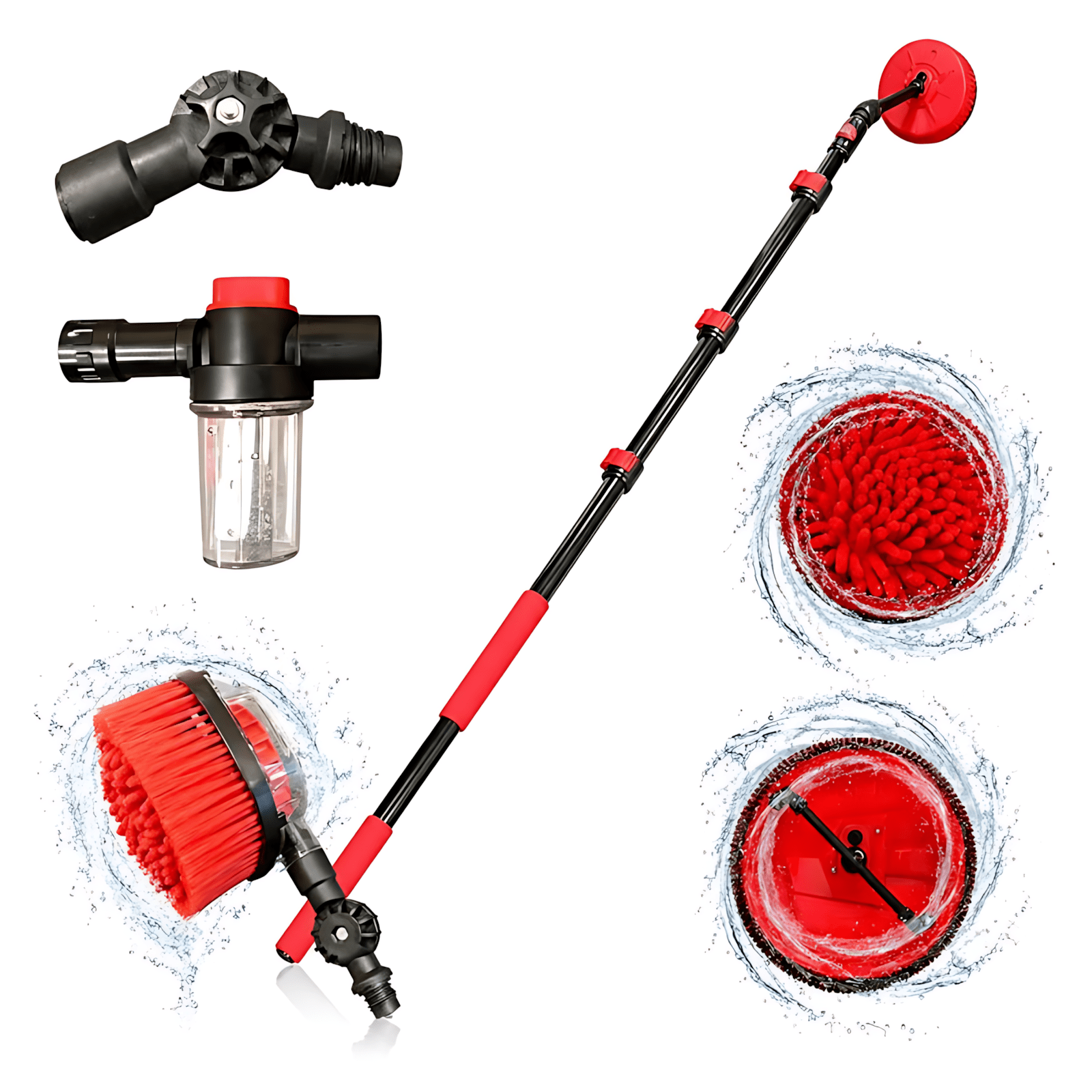 Brosse telescopique rotative de nettoyage – Image 3