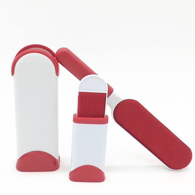 brosse poils animaux rouge - shopibest