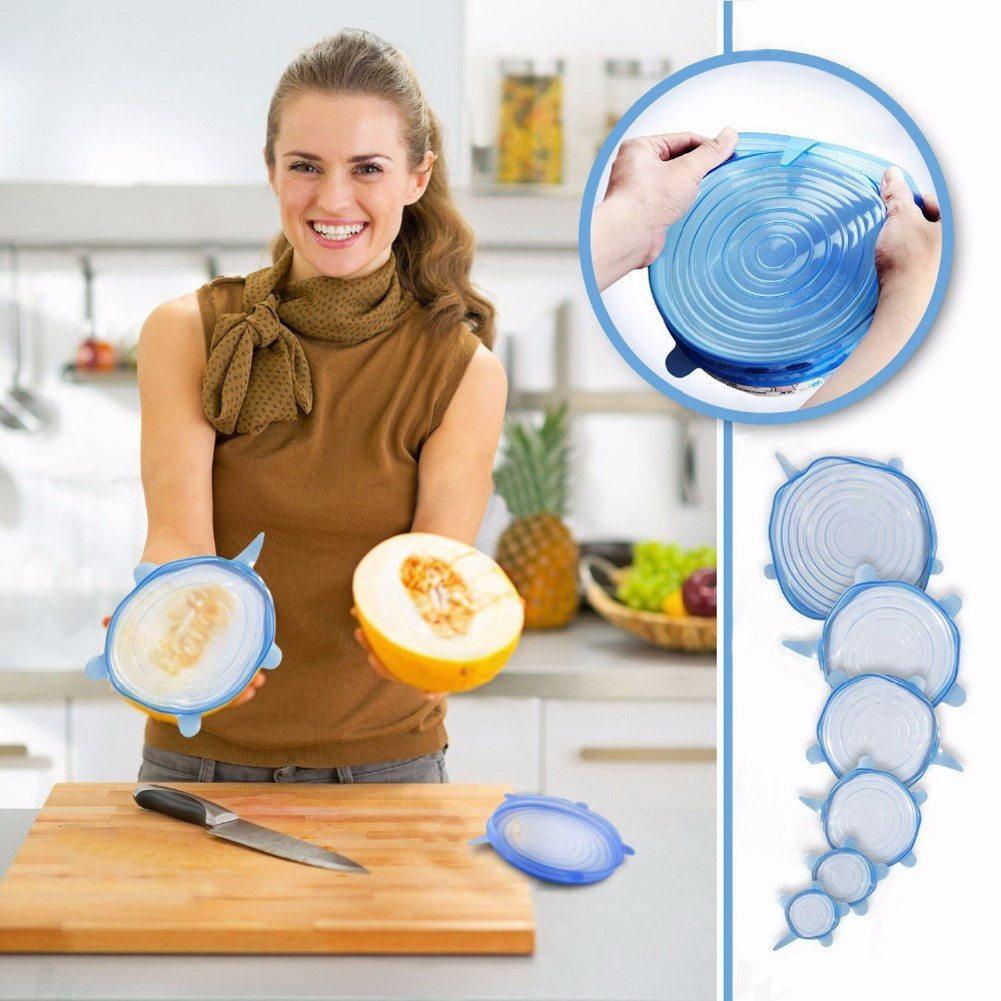 Couvercles extensibles en silicone ( lots de 6 ) – Image 2